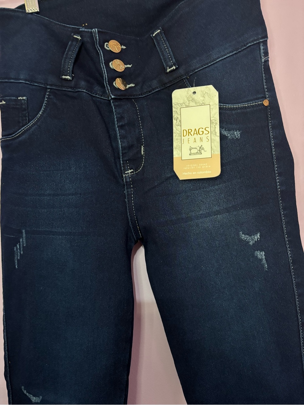 Colombian jeans with effect push up
